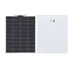 Panel Solar Flexible de 100W para Vehículos, Panel de Energía Solar Curvo Montado en Superficie Específicamente para Camiones y Casas Rodantes