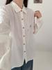 Outono 2025 Roupas Literárias Desenho Animado Bordado Fio Dupla Camada Cardigan Feminino Camisa Manga Longa Top Atacado Tendência