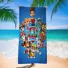 Toalla de Playa de Dibujos Animados Patrulla Canina Más Vendida Transfronteriza, Secado Rápido, Absorbente de Agua, Amigable con la Piel, Suave, No Suelta Toalla de Baño