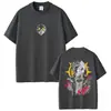 Camiseta Merch de Ludo Gachiakuta de Anime Unisex Casual de Algodón Oversize Moda Masculina Dibujos Animados