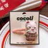 Tela de Algodón Infantil Coreana Animal Bb Clip para Niñas, Lindo Encaje Casa Oso de Peluche de Cuerpo Entero Pinza para el Cabello Pinza Lateral