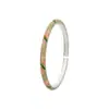 Pulsera Abierta de Filigrana Esmaltada Estilo Chino Nuevo Flor de Berlín Plata Pura 9999 Versátil como Regalo de Cumpleaños y Festivo para Tu Novia