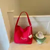 Bolsa de Lona Casual de Grande Capacidade para Mulheres 2026 Novo Modelo Leve Versátil para o Dia a Dia Ombro Transversal Tote Bolsa Saco