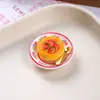 Imanes para refrigerador DIY, set de postre de tarta de huevo simulada, pequeños adornos de juguete de comida de resina, accesorios magnéticos para juego de simulación DIY
