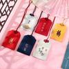 Venta al por mayor de fábrica bordado bolsa pequeña de mano colgante bolsa de bendición bolsa vacía bolsa de sachet pingan y protector contra el viento