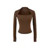 Camiseta Básica de Manga Larga con Cuello Cuadrado Estilo Chica Picante Deseo Puro para Mujer Otoño Fresco Ajustada Elegante Ropa Interior Adelgazante