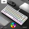Teclado mecánico Wolf K84 gratuito, compacto, de 84 teclas, para portátil, luminoso, personalizado