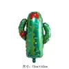 Verano Playa Cocotero Hoja de Tortuga Palmera Cactus Globo Decoración Popular Ins Globo de Papel de Aluminio Venta al por Mayor