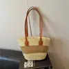 Bolsa de praia de palha tecida para mulheres, transfronteiriça, verão, 2026, nova moda, versátil, bolsa de férias para praia, bolsa de palha