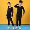 Body Infantil Ropa de Entrenamiento Niños Otoño e Invierno Mallas Niños Baloncesto Fútbol Deportes Ropa de Manga Larga de Secado Rápido Traje