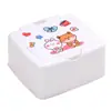 Caja de Almacenamiento Mini de Escritorio Tipo Presión, Personalizada con Tapa, Estilo Pop-Up, para Bastoncillos de Algodón, Discos de Algodón y Artículos Plásticos Varios