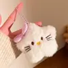 Pingente Estrela Laço Fofo de Pelúcia Boneco Gato Desenho Animado Chaveiro de Bolsa Acessórios de Presente Pequeno de Barraca de Rua