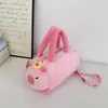 Bolsa de Peluche Capibara Lindo Capibara Bolso de Mano para Hombro Cruzado Bolsa de Barril de Peluche de Dibujos Animados para Niños