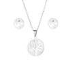 Pendientes de Acero Inoxidable con Colgante de Árbol de la Vida Transfronterizos Set para Mujer Amazon Pendientes Pequeños de Árbol de la Suerte para Mujer Adornos de Acero