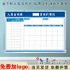 Señal de Dirección del Personal Pizarra Blanca Tablero de Escritura Contenido Pizarrón Pequeño Taller Fábrica Oficina Borrable Magnético