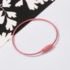 Creativo DIY hecho a mano llavero anillo pintura de color anillo de alambre de acero inoxidable cadena anillo etiqueta hebilla colgante de mochila
