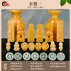 Frete Grátis SF Jade Natural Jade Bege Itens Funerários Ornamentos para Urnas Sepultamento Acompanhamento Funerário Produtos Funerários