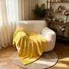 Manta de franela de colores macarrón simples, adecuada para todas las estaciones, manta para aire acondicionado, manta decorativa para dormitorio, directo de fábrica