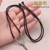 Collar de Anillo Metálico Ajustable para Hombres y Mujeres, Cuerda para Colgar en el Cuello, Cuerda para Joyería de Cera de Abeja Pixiu, Cordón Elegante y Atmosférico para Colgante