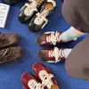 Aumento de altura interna de 3,5 cm/5 cm ~ Puntera redonda, estampado de leopardo, con cordones elásticos fruncidos, zapatillas de entrenamiento alemanas para mujer, nueva colección otoño/invierno 2026