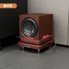 Bandeja para Altavoz Soporte de Audio Estantería Pies para Subwoofer Soporte Altavoces de Cine en Casa de Pie Tablero de Absorción de Choques de Doble Capa