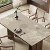 Nuevo Mantel Estilo Chino Pintura de Paisaje Impermeable y a Prueba de Aceite Mantel Sin Lavado para Uso en el Hogar Mantel Rectangular para Mesa de Café