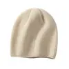Gorro de Punto de Cachemira para Mujer 100% Cachemira Pura Gorro de Otoño e Invierno Nuevo Cálido y Versátil Gorro para Exteriores Ciclismo Gorro para el Frío
