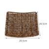 Cesta de tecido tipo rattan, cesta de lanches fritos, cesta de lanches, doces de frutas secas, plástico vegetal, cesta requintada, placa de frutas KTV