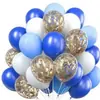 Nuevo Globo de Confeti Largo Dorado con Lentejuelas de 12 pulgadas Globos para Decoración de Escena de Fiesta de Cumpleaños 30 Globos Transfronterizos