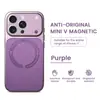 Capa de couro adequada para iPhone 17, acabamento fosco, magnética, capa de proteção completa dois em um para Apple 13 Pro, anti-queda