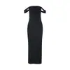 Comércio Exterior Roupas Femininas 2026 Verão Novo Estilo Tomara-que-caia Tubinho Franzido Cintura Alta Sem Costas Simples e Elegante Vestido de Festa
