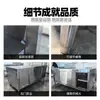 Banco de trabajo con puerta corrediza de acero inoxidable comercial, Mesa de trabajo de alta resistencia, Banco de trabajo con almacenamiento de tabla de cortar transfronterizo, Calidad de exportación