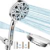Chuveiro Pressurizado Estilo Americano para Melhorar a Beleza com Filtro Transfronteiriço, Chuveiro de Mão Pressurizado de Comércio Exterior com 8+1 Funções e Pistola de Spray