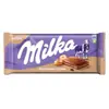 Chocolate importado de Alemania MILKA plato grande sándwich de leche de avellana tarjeta maravillosa chocolate de burbujas de panal