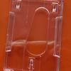 Botão de puxar oval de fábrica liga de zinco estrutura externa puxador fácil transparente rígido porta-cartão dupla face horizontal e vertical pronta entrega