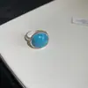Serenidad de Té Blanco, Anillo Abierto Irregular de Perla Tejido Plegado, Anillo de Dedo Índice de Lujo Ligero de Gama Alta, Accesorio de Mano de Moda