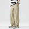 Pantalones Finos de Lyocell Refrigerantes para Hombre, Pantalones de Trabajo Sueltos Rectos de Verano, Pantalones de Paracaidista para Exteriores Estilo Americano, Pantalones Casuales para Hombre