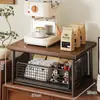 Essenciais para Home Office e Restaurante: Organizador de Mesa de Centro, Armário de Armazenamento de Utensílios de Café, Porta-Copos para Estação de Trabalho