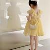 Bolso de Hombro Simple de Color Puro Estilo Coreano para Niñas, Bolso Mini Portátil Elegante para Bebé para la Axila, Bolso Nuevo Plegado para Niños