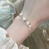 Novo Bracelete de Flor de Ameixa Estilo Chinês, Moderno e Fresco, Versátil, Artístico, Sensação de Alto Padrão, Bracelete Aberto de Flor Ajustável