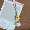 Nova Corrente de Celular de Gatinho de Desenho Animado Chaveiro de Resina Fofo Pingente para Bolsa de Menina Estudante Presente para Namorada