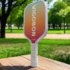 Raqueta de pico de fibra de vidrio con superficie de panel de nido de abeja, diseño de patrón de impresión a color, deportes al aire libre en interiores, raqueta de pico con borde cruzado
