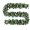 Suministros de decoración de simulación de ratán navideño 2.7mPVC Corona de decoración navideña ratán