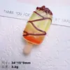 Morango Chocolate Sorvete Luminoso DIY Cola de Creme Grampo de Cabelo Faixa de Cabeça Capa de Celular Flor de Sapato Pingente Acessórios de Resina Lote