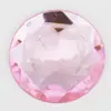8-30mm Atacado do Fabricante Borda Chanfrada Fundo Plano Diamante Acrílico Pedra Preciosa Redonda Flor Acessórios para Joias DIY Diamante