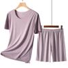 Conjunto de camiseta para mujer de comercio exterior Verano Cuello redondo Pijama Ropa para el hogar XX0195