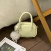 Bolsa Transversal de Ombro Único Cor Sólida Simples Estilo Coreano para Mulheres, Design de Nicho, Bolsa de Mão com Textura Fashion, Mochila Versátil