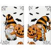 Toalla de Cocina para Halloween de Gato Negro, Fantasma, Calavera, Toalla para Platos, Estilo Granja, Temporada