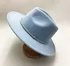 Chapéus de Lã Retrô Europeus e Americanos Outono e Inverno para Homens e Mulheres, Chapéus Jazz, Modernos e Versáteis, Personalizáveis com Logos dos Clientes