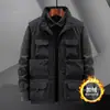 Chaleco Grueso de Forro Polar Nuevo para Hombre de Invierno con Múltiples Bolsillos, Chaleco de Trabajo para Fotografía al Aire Libre y Pesca